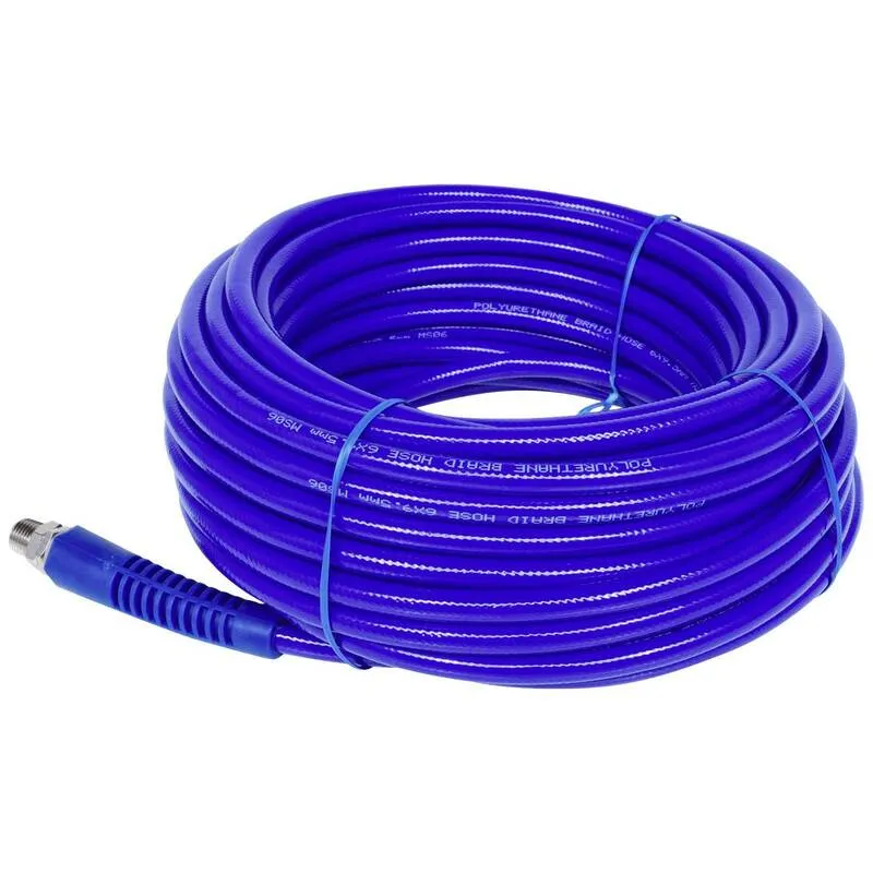 B-Ware KS Tools PU-Druckluftschlauch Luftschlauch Schlauch 20m 6x9mm G1/4 AG blau