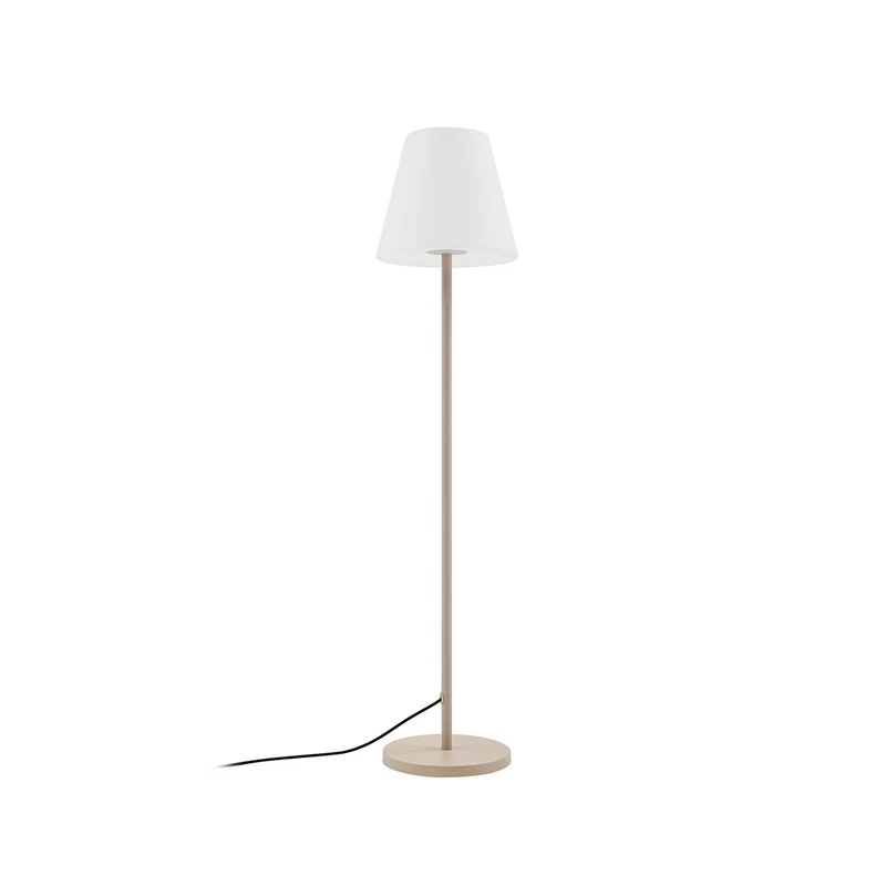 B-Ware Lucande Terrassenleuchte Außenlampe Jaimy beige Metall 150 cm E27 Fassung