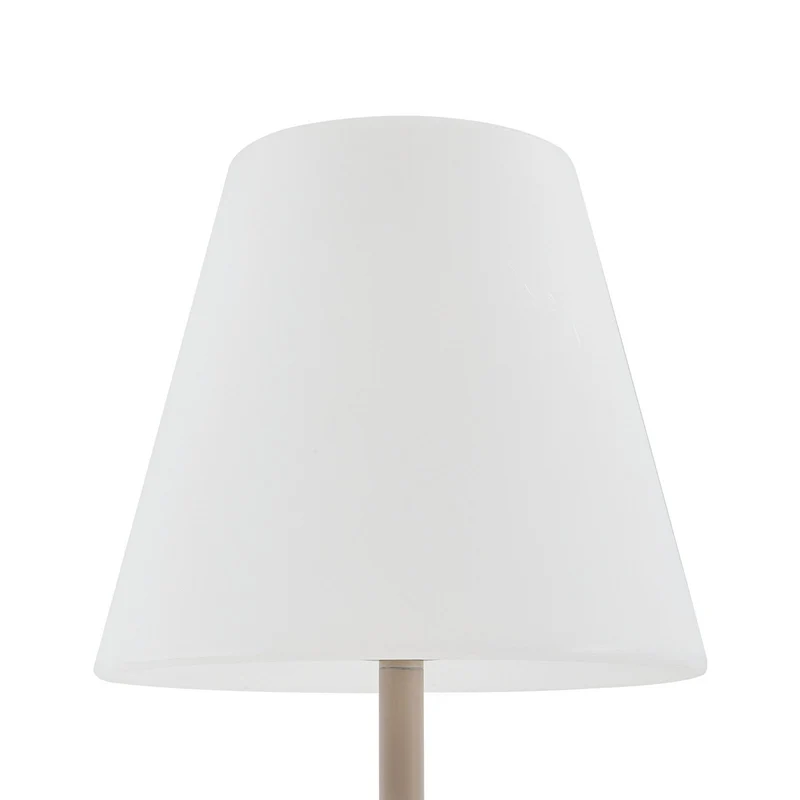 B-Ware Lucande Terrassenleuchte Außenlampe Jaimy beige Metall 150 cm E27 Fassung