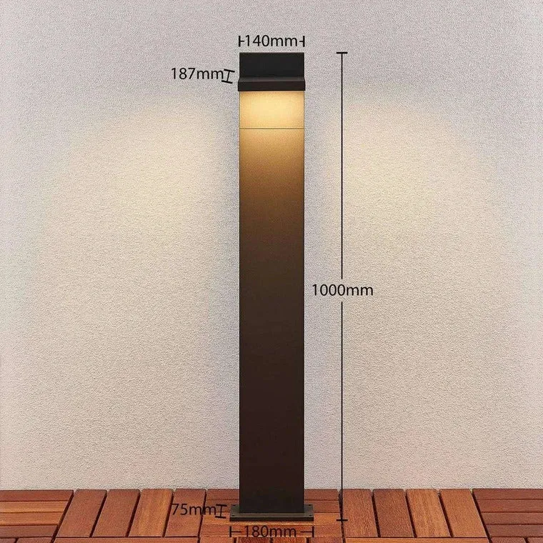 B-Ware Lucande LED-Pollerleuchte Silvan Sockelleuchte Wegeleuchte SIEHE TEXT/FOTO
