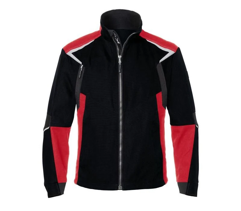 B-Ware Kübler Jacke Berufsjacke Arbeitsjacke BODYFORCE 1125 schwarz mittelrot Größe M
