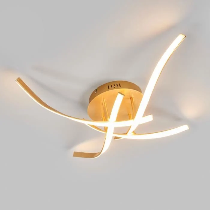 B-Ware Lampenwelt Dimmbare LED-Deckenlampe Deckenlampe Lampe Leuchte Milane golden
