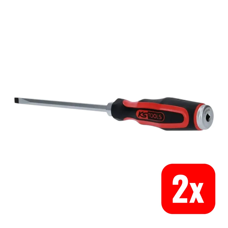2x B-Ware KS Tools Schraubendreher Schraubenzieher Schlitz ERGOTORQUEmax 8mm 295mm 2 STÜCK