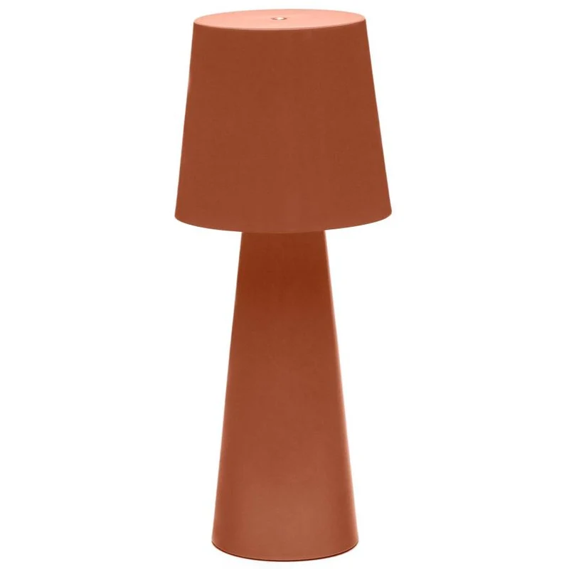 B-Ware Kave Home Tischleuchte Lampe LED groß Terrakotta Metall IP54 dimmbar Akku