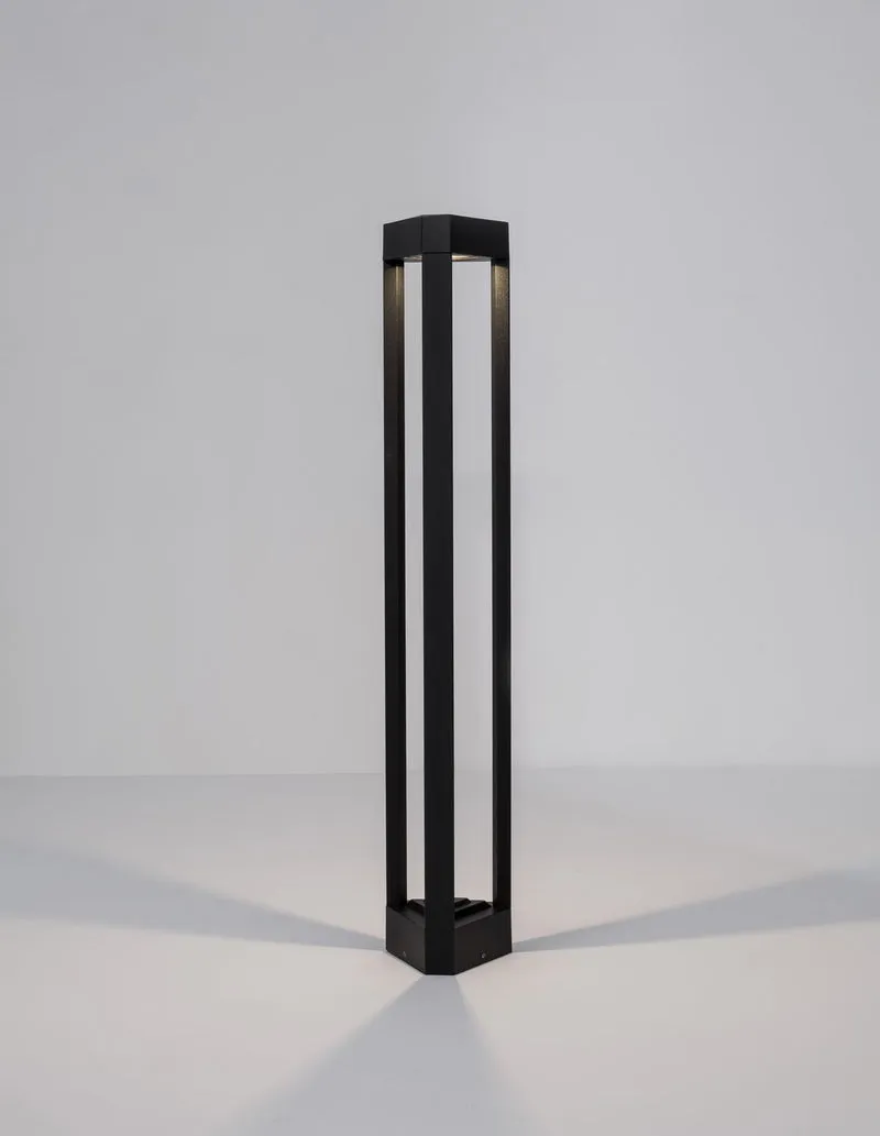 B-Ware Nova Luce Wegeleuchte Wegelampe LED PAX Schwarz Warmweiss Außenbeleuchtung 80cm