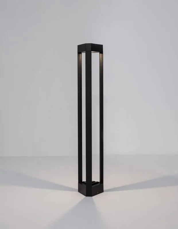 B-Ware Nova Luce Wegeleuchte Wegelampe LED PAX Schwarz Warmweiss Außenbeleuchtung 80cm