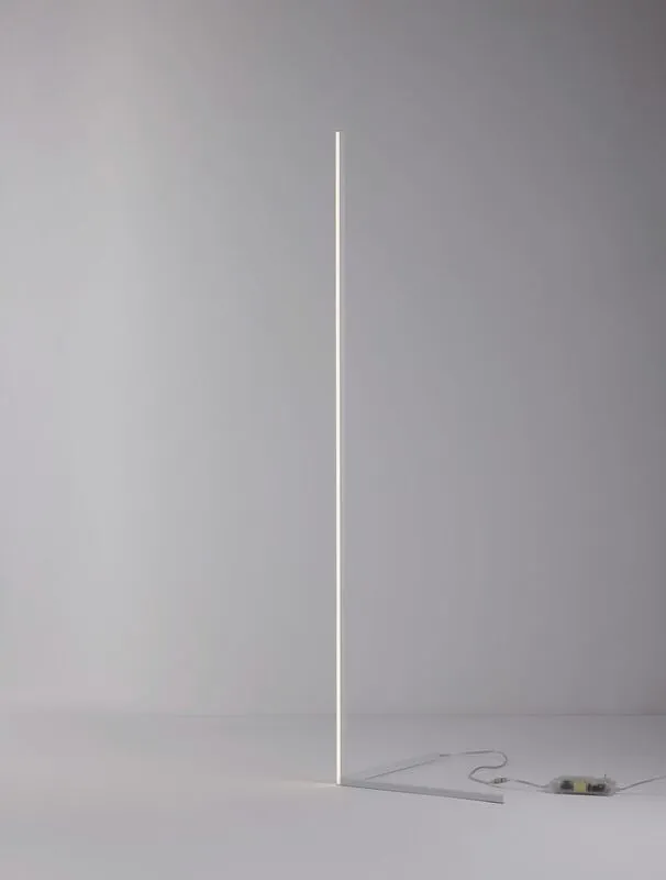 B-Ware Nova Luce Stehlampe Standleuchte LED V LINE Weiß Warmweiß dimmbar Wohnzimmer 18W