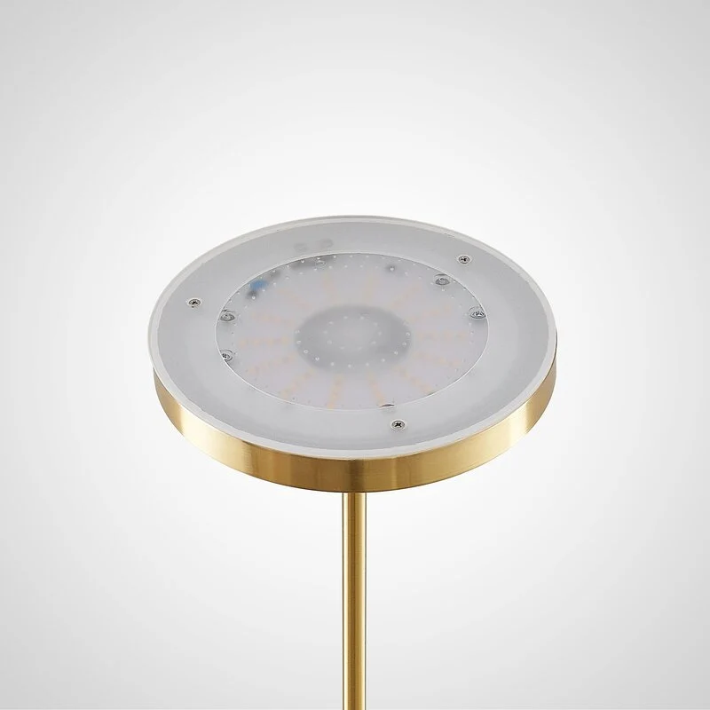 B-Ware Lindby Stehleuchte Stehlampe LED Seppa Messing Metall Leselampe Deckenfluter