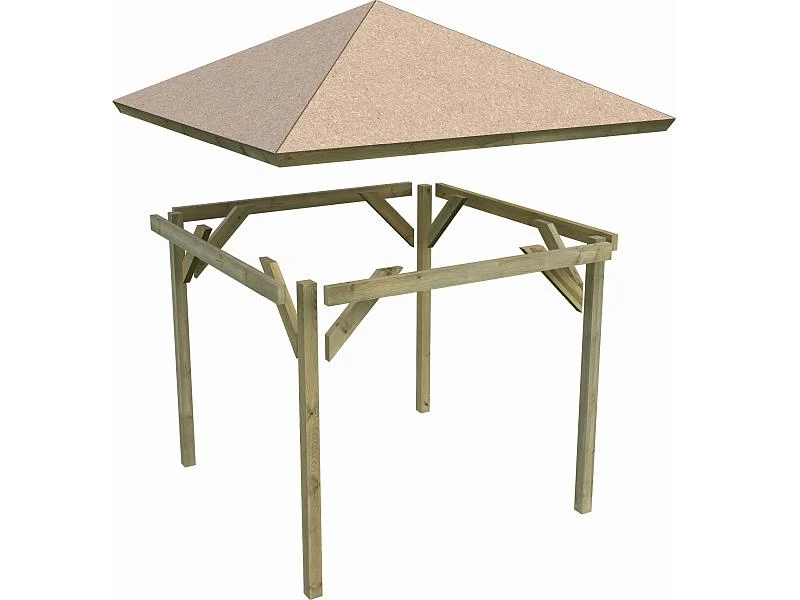 Karibu 4-Eck Pavillon Eco Cordoba