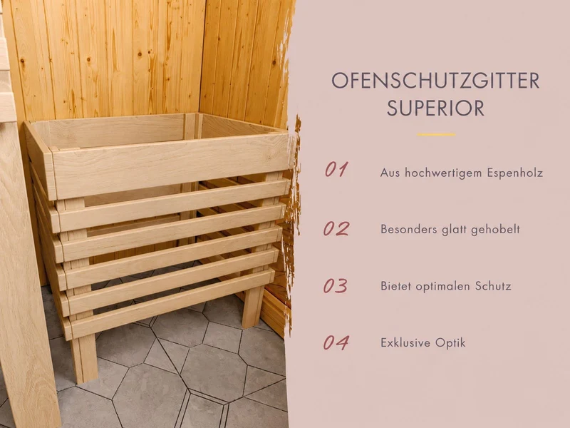 Karibu Sauna Alcinda ohne Ofen 68 mm