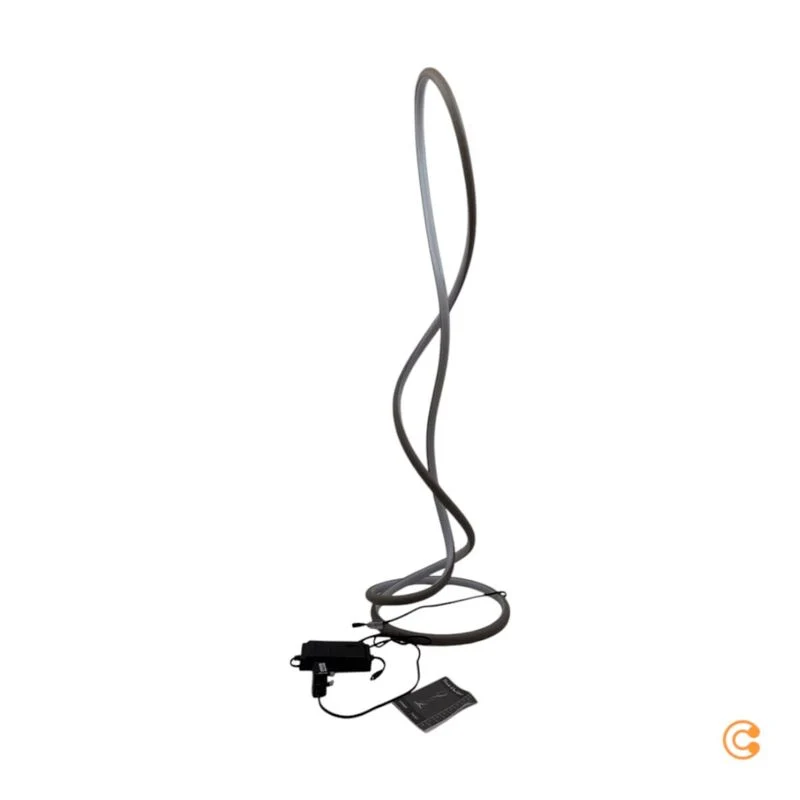 B-Ware Paul Neuhaus LED Floor Lamp Twist, Sand-coloured, Height 143 Cm