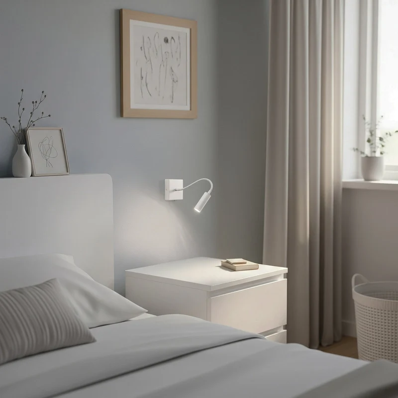 B-Ware Argon Wandlampe Leselampe Ojos creme Lampe verstellbar Stahl G9803