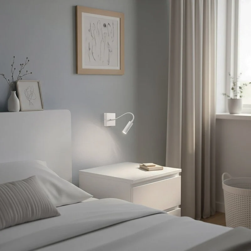 B-Ware Argon Wandlampe Leselampe Ojos creme Lampe verstellbar Stahl G9803