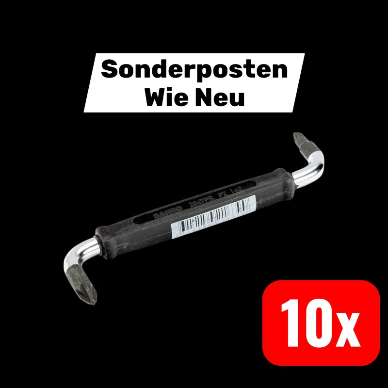 B-Ware Bahco Winkelschraubendreher Schraubenzieher PZ 1 PZ 2 100 mm 10 STÜCK