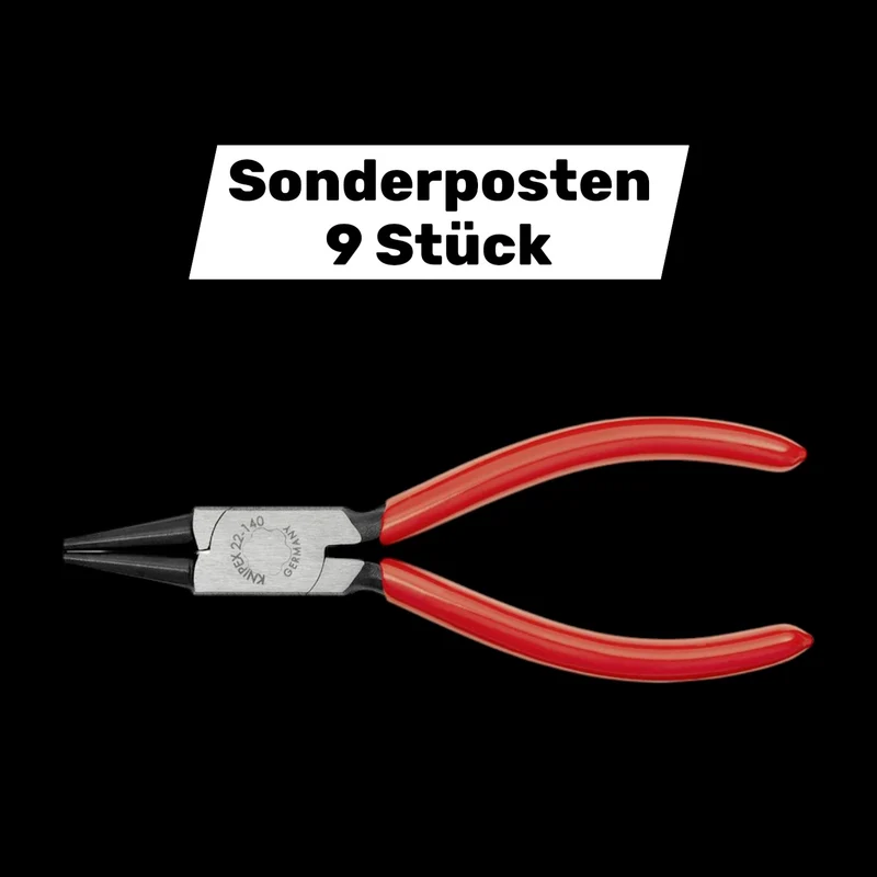 B-Ware Knipex Elektronikmechanik Feinmechanik Rundzange Gerade 140 mm Zange 9 STÜCK