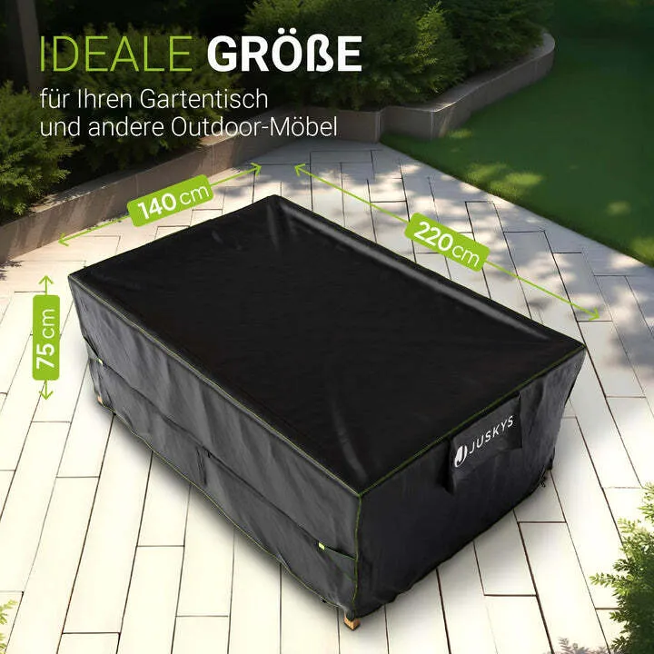 B-Ware Abdeckplane Gartenmöbel Schutzhülle wasserdicht 220x140x75cm cmatmungsaktiv