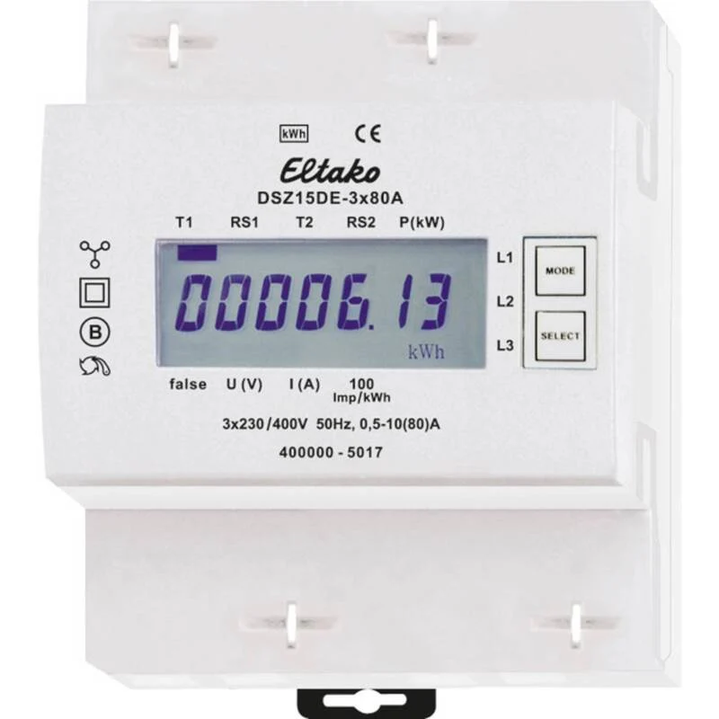 B-Ware Eltako DSZ15DE-3x80A Drehstromzähler Zähler digital 80 A 1 Stück