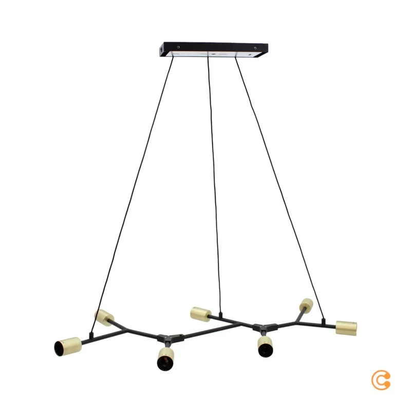 B-Ware Nordlux Hängeleuchte Hängeleuchte Lampe Leuchte Josefine in Schwarz, siebenflamm