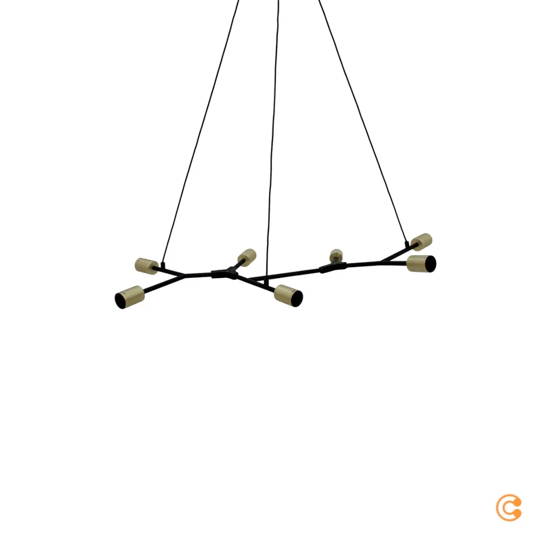 B-Ware Nordlux Hängeleuchte Hängeleuchte Lampe Leuchte Josefine in Schwarz, siebenflamm