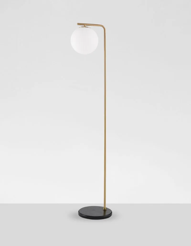 B-Ware Nova Luce Stehlampe Standleuchte ALVAREZ E27 LED Gold Wohnzimmer Beleuchtung