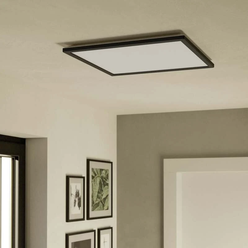 B-Ware EGLO Connect Deckenleuchte LED Rovito Z Appsteuerung Schwarz 50 cm CCT RGB Smart