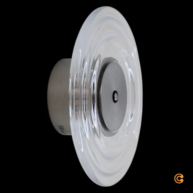 B-Ware Paul Neuhaus Wandleuchte Wandlampe LED Akku Glas Eisen transparent stahl dimmbar
