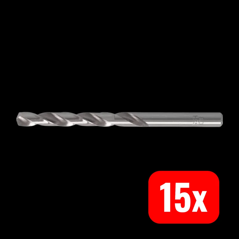 B-Ware Heller Spiralbohrer Metallbohrer Stahl Zylinder HSS-G 12.5mm L151mm 15 STÜCK