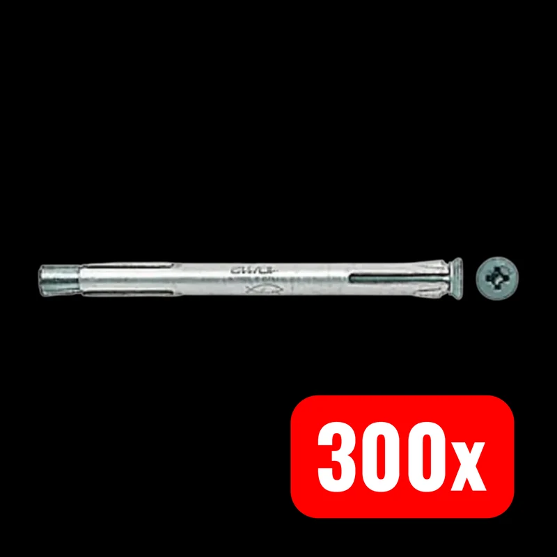 B-Ware Fischer 88672 F 10 M 92 Metallrahmendübel Dübel Montage 92 mm 10 mm 300 STÜCK