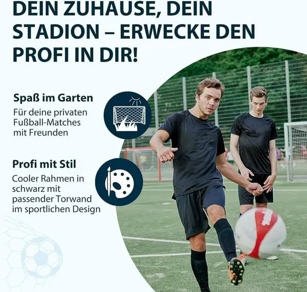 B-Ware HUDORA Fußballtor Torwand Trainer Goal Fußballnetz Familie Outdoor Spiel10
