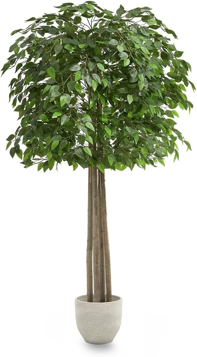 B-Ware Maia Shop Ficus Kunstpflanzen Künstlicher Baum Kunstpflanze mit Topf 190x100 cm