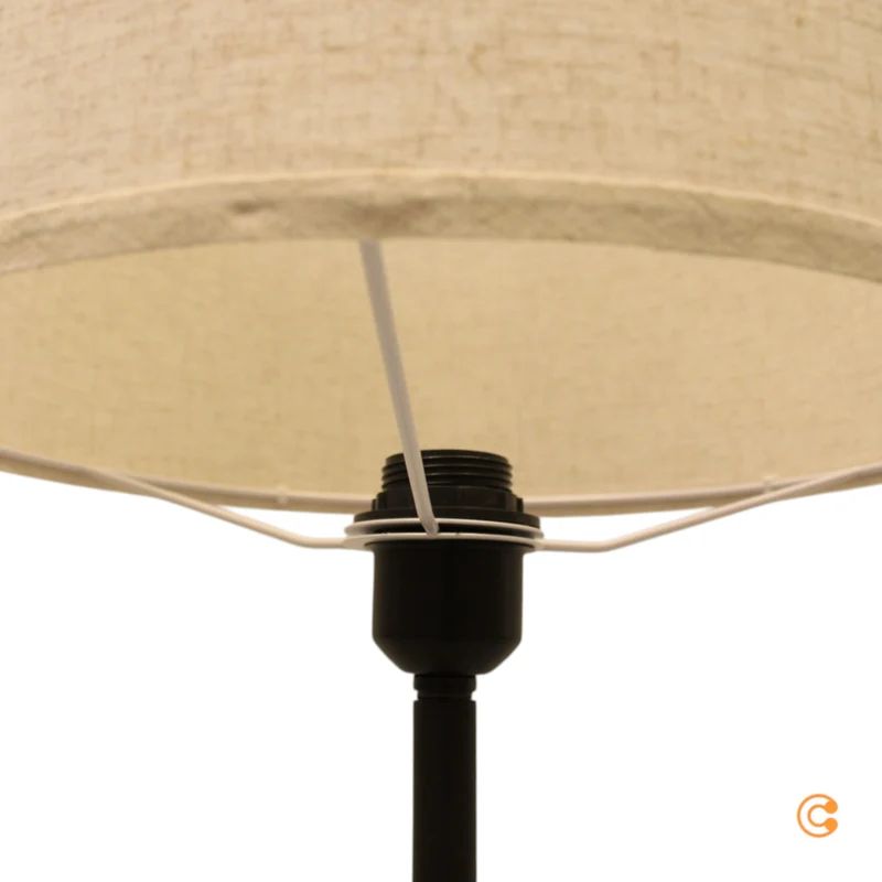 B-Ware JUST LIGHT Stehleuchte Lampe Bark holz creme Eisen Holz Schalter