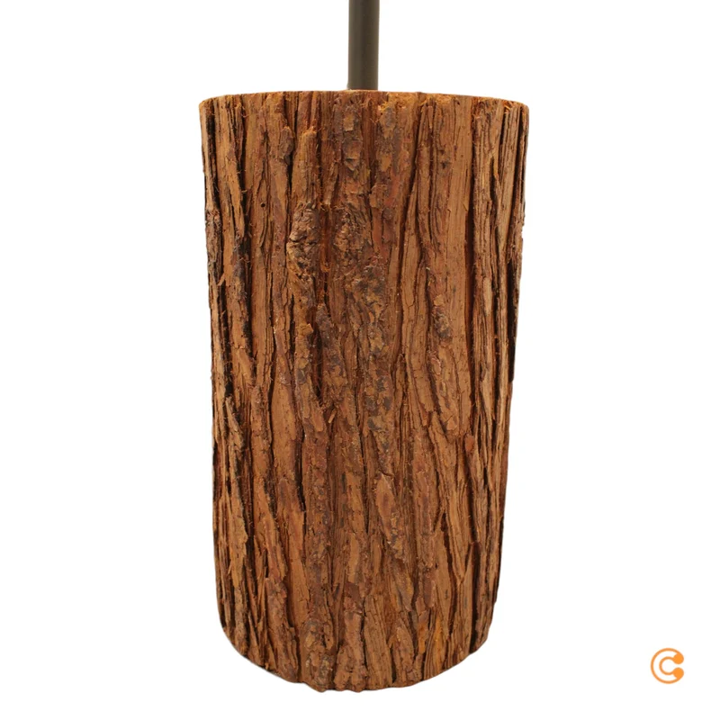 B-Ware JUST LIGHT Stehleuchte Lampe Bark holz creme Eisen Holz Schalter