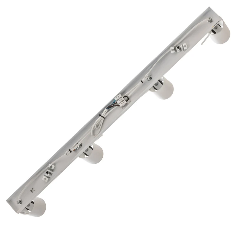 B-Ware Euluna Deckenstrahler Round, Lampe Leuchte Deckenlampe weiß vierflammig linear