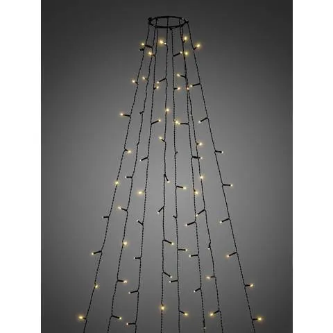 B-Ware Konstsmide 6520-870 LEDBaummantel Lichterkette Appsteuerung InnenAußen Bernstein