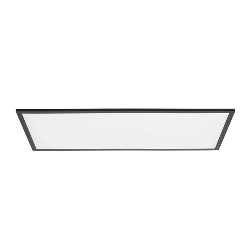 B-Ware Lindby Panel Deckenleuchte LED Lampe Rechteck schwarz Aluminium Kunststoff 80 cm
