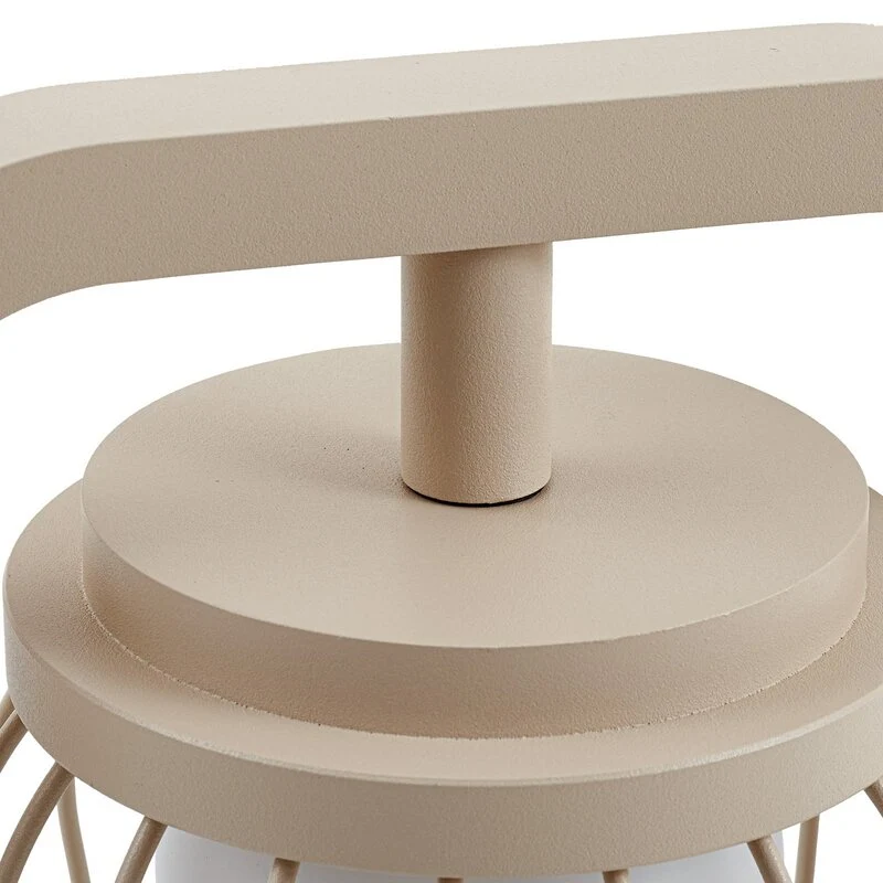 B-Ware Lucande Wegeleuchte Außenleuchte Chandan beige Metall IP54 90 cm Gartenleuchte