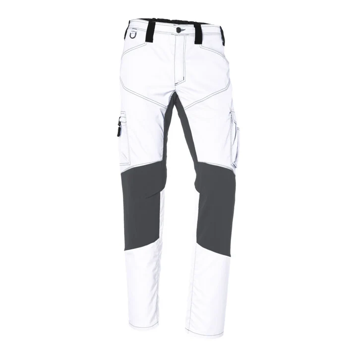 B-Ware Kübler Arbeitshose Bundhose ACTIVIQ Hose weiß anthrazit Größe 98