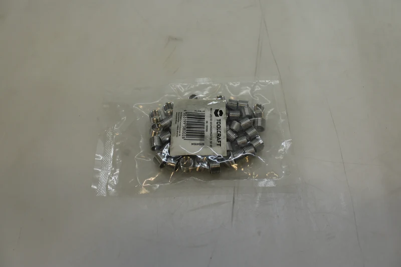 B-Ware TOOLCRAFT TO-5343297 Gewindeeinsätze Gewindebuchsen M8 x 1.25 Edelstahl 92 SETS