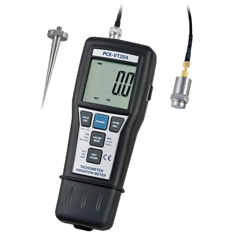 B-Ware PCE Instruments Vibrationsmessgerät Schwingungsmesser Drehzahl LCD PCE-VT 204