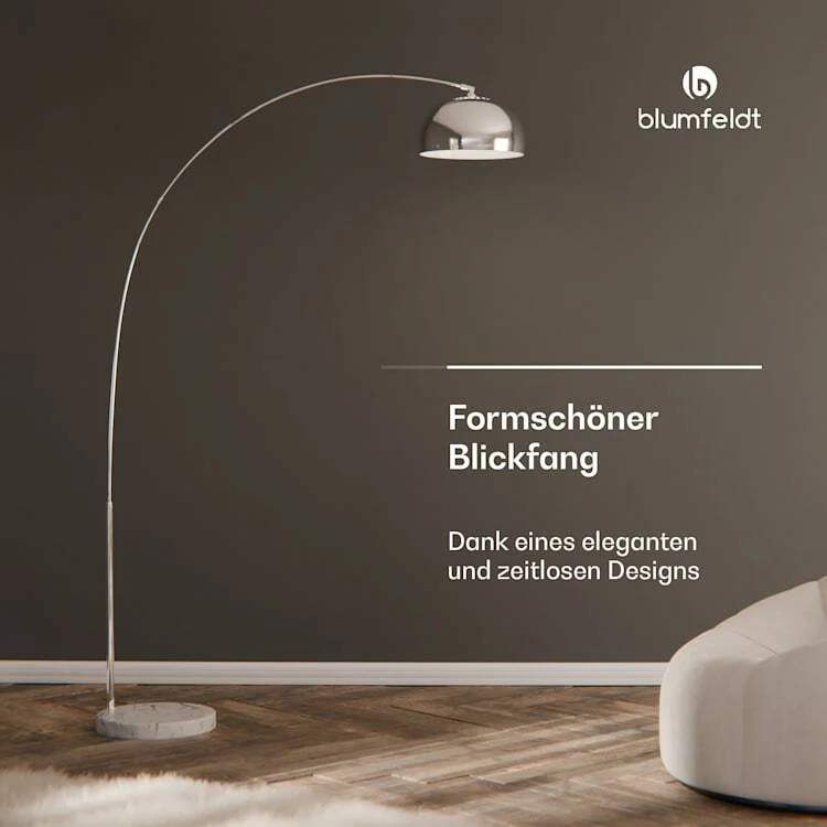 Besoa Nael Bogenlampe Stehleuchte Leuchte Led Lampe E27 SIEHE TEXT/FOTOS