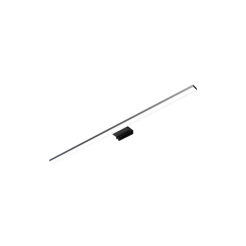 B-Ware Spiegelleuchte Wandlampe LED Triga schwarz Aluminium IP44 universalweiß 60cm