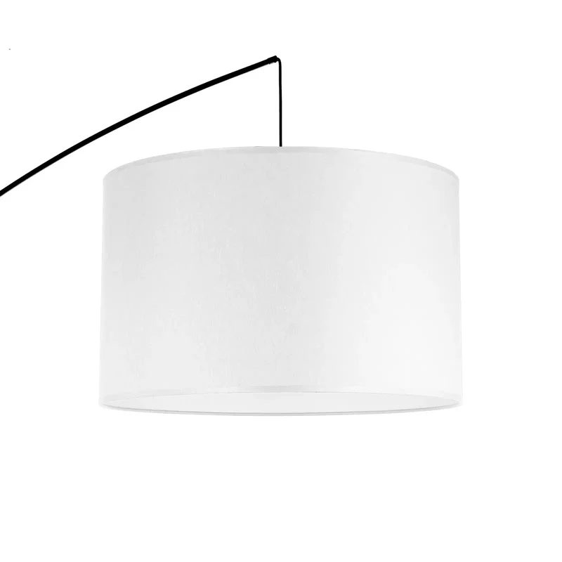 B-Ware Stehleuchte Moby White mit Textilschirm Wohnzimmerlampe Leselampe Leuchte E27