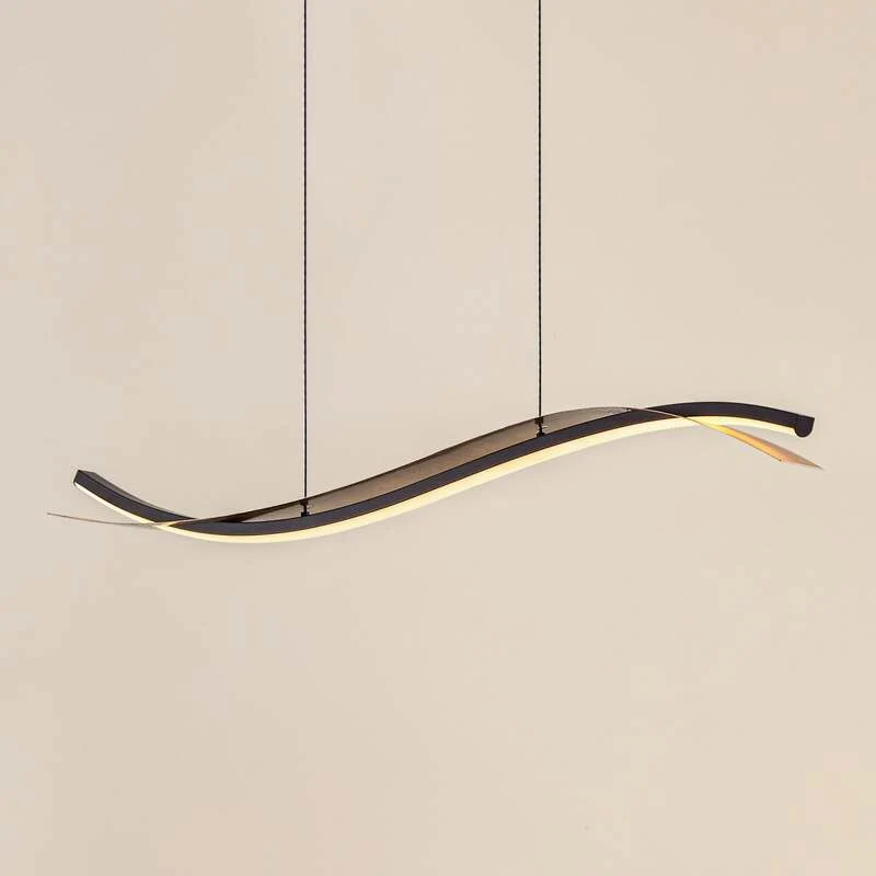 B-Ware Lucande LED-Hängeleuchte Pendelleuchte Alevia schwarz gold CCT dimmbar