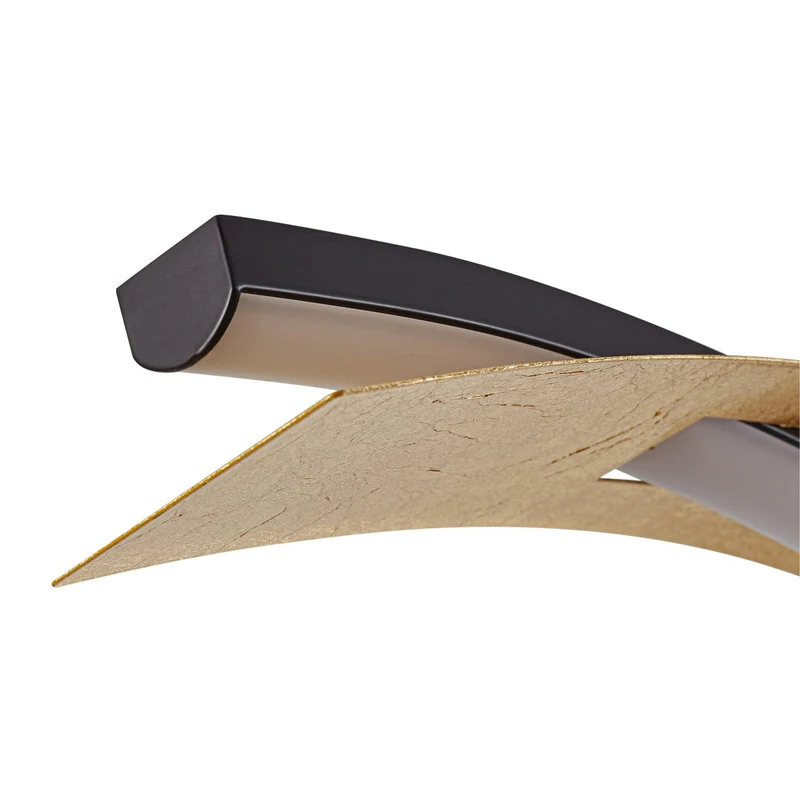 B-Ware Lucande LED-Hängeleuchte Pendelleuchte Alevia schwarz gold CCT dimmbar
