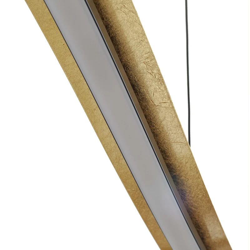 B-Ware Lucande LED-Hängeleuchte Pendelleuchte Alevia schwarz gold CCT dimmbar
