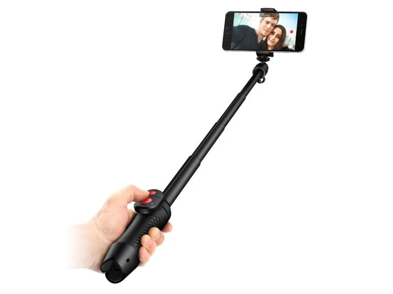 B-Ware IK Multimedia Smartphone-Stativ Grip Pro Schwarz Bluetooth-Fernbedienung