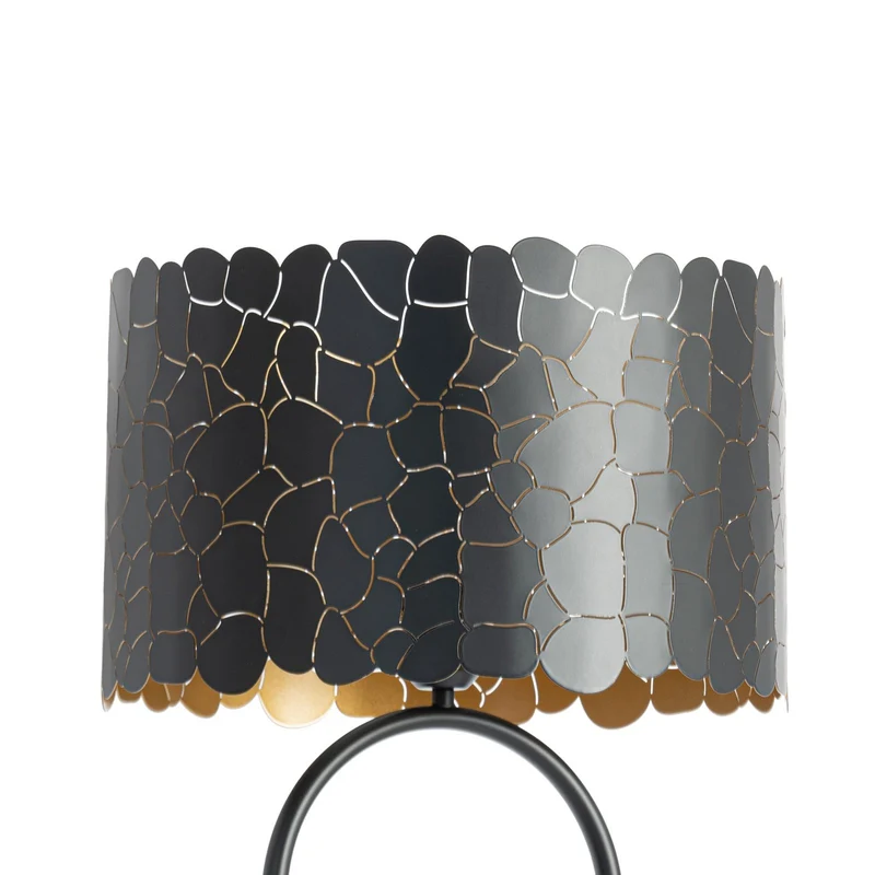 B-Ware Lindby Stehleuchte Lampe Aralena schwarz gold Höhe 1435 cm