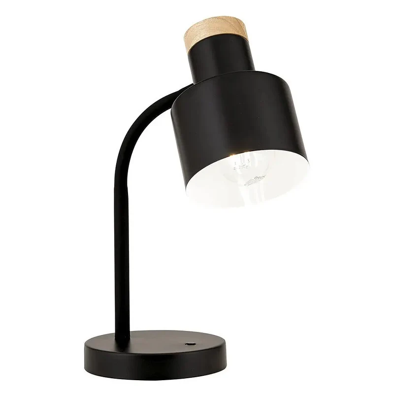 B-Ware Orion Tischleuchte Tischlampe GILI Schwarz Schwenkkopf Schalter E27 LED Lampe