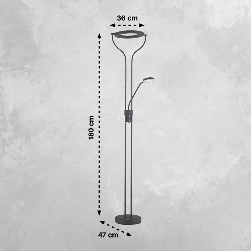 B-Ware FISCHER & HONSEL Davos LED-Stehlampe Stehleuchte Leuchte Standlampe SIEHE T739