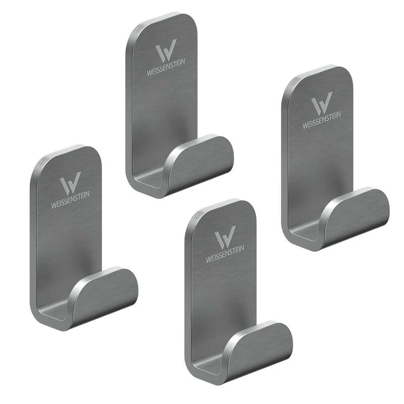 14x B-Ware WEISSENSTEIN Haken WOMO Edelstahl matt silber selbstklebend 4er-Pack 14 SETS